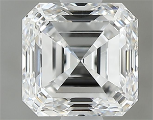 Picture of Natural Diamond 0.90 Carats, Asscher with  Cut, E Color, VVS1 Clarity and Certified by GIA
