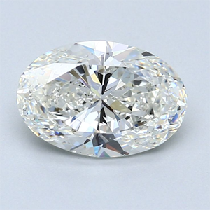 Picture of Natural Diamond 2.01 Carats, Oval with  Cut, G Color, SI1 Clarity and Certified by GIA