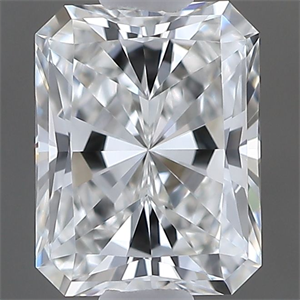 Picture of Natural Diamond 0.50 Carats, Radiant with  Cut, F Color, VVS1 Clarity and Certified by GIA