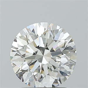 Picture of Natural Diamond 1.71 Carats, Round with Excellent Cut, G Color, VVS2 Clarity and Certified by GIA