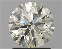 Natural Diamond 1.40 Carats, Round with Excellent Cut, N Color, SI1 Clarity and Certified by GIA