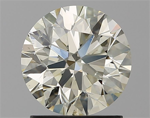 Picture of Natural Diamond 1.40 Carats, Round with Excellent Cut, N Color, SI1 Clarity and Certified by GIA