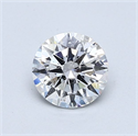 Natural Diamond 0.80 Carats, Round with Excellent Cut, E Color, I1 Clarity and Certified by GIA