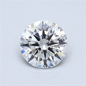 Picture of Natural Diamond 0.80 Carats, Round with Excellent Cut, E Color, I1 Clarity and Certified by GIA