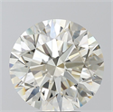 Natural Diamond 4.59 Carats, Round with Excellent Cut, L Color, VS1 Clarity and Certified by GIA