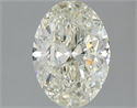 Natural Diamond 2.01 Carats, Oval with  Cut, K Color, VVS2 Clarity and Certified by IGI