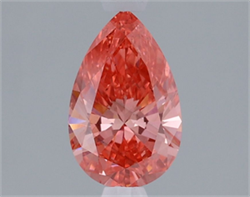 Picture of Lab Grown Diamond 1.20 Carats, Pear with  Cut, Fancy Vivid Pink Color, VS2 Clarity and Certified by IGI