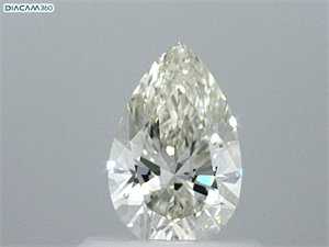 Foto Diamante Natural 0.53 quilates, De pera , Color J, claridad IF y certificado GIA de