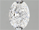 Natural Diamond 1.20 Carats, Oval with  Cut, D Color, SI1 Clarity and Certified by GIA