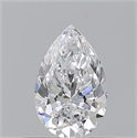 Diamante Natural 0.50 quilates, De pera , Color D, claridad VVS1 y certificado GIA