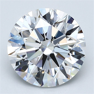 Picture of Natural Diamond 4.41 Carats, Round with Excellent Cut, D Color, VVS1 Clarity and Certified by GIA
