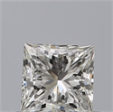 Natural Diamond 0.40 Carats, Princess with  Cut, G Color, IF Clarity and Certified by IGI