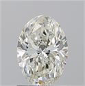 Natural Diamond 1.21 Carats, Oval with  Cut, K Color, VS2 Clarity and Certified by GIA