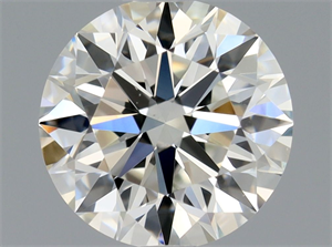 Picture of Natural Diamond 0.70 Carats, Round with Excellent Cut, J Color, VS2 Clarity and Certified by GIA