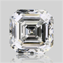 Natural Diamond 0.71 Carats, Asscher with  Cut, H Color, VS2 Clarity and Certified by GIA