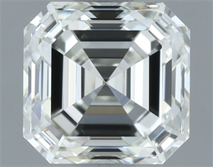 Picture of Natural Diamond 1.01 Carats, Asscher with  Cut, H Color, VVS2 Clarity and Certified by IGI
