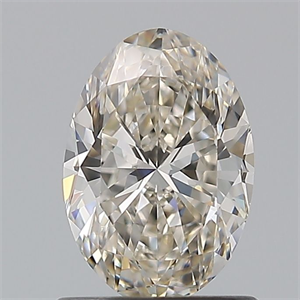 Foto Diamante Natural 0.90 quilates, Ovalado , Color J, claridad VVS1 y certificado GIA de