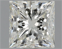 Natural Diamond 1.11 Carats, Princess with  Cut, J Color, VS2 Clarity and Certified by GIA