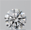 Natural Diamond 0.90 Carats, Round with Excellent Cut, D Color, SI1 Clarity and Certified by GIA