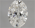 Natural Diamond 0.70 Carats, Oval with  Cut, I Color, SI1 Clarity and Certified by GIA