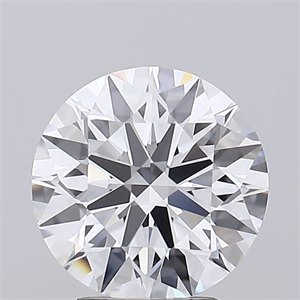Picture of Lab Grown Diamond 3.08 Carats, Round with Ideal Cut, D Color, IF Clarity and Certified by IGI