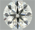 Natural Diamond 0.40 Carats, Round with Excellent Cut, K Color, SI1 Clarity and Certified by IGI