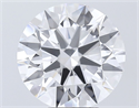 Lab Grown Diamond 6.38 Carats, Round with Ideal Cut, E Color, VVS2 Clarity and Certified by IGI