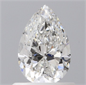 Natural Diamond 0.61 Carats, Pear with  Cut, F Color, SI1 Clarity and Certified by GIA