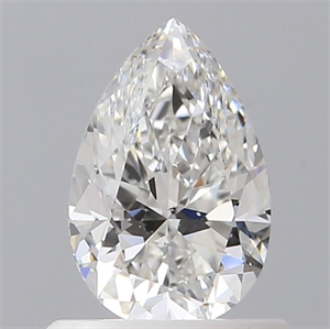 Picture of Natural Diamond 0.61 Carats, Pear with  Cut, F Color, SI1 Clarity and Certified by GIA