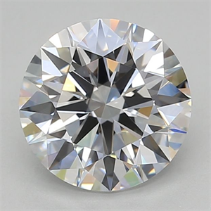 Picture of Lab Grown Diamond 2.00 Carats, Round with Excellent Cut, D Color, VVS1 Clarity and Certified by GIA