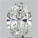 Natural Diamond 1.01 Carats, Oval with  Cut, G Color, VS1 Clarity and Certified by GIA