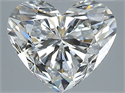 Natural Diamond 1.30 Carats, Heart with  Cut, F Color, VVS1 Clarity and Certified by GIA