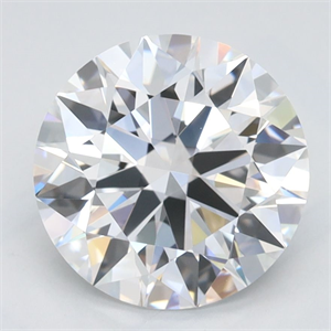 Picture of Lab Grown Diamond 2.47 Carats, Round with Ideal Cut, D Color, IF Clarity and Certified by IGI