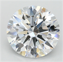 Lab Grown Diamond 3.52 Carats, Round with Ideal Cut, D Color, IF Clarity and Certified by IGI