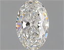 Natural Diamond 0.52 Carats, Oval with  Cut, F Color, SI2 Clarity and Certified by GIA