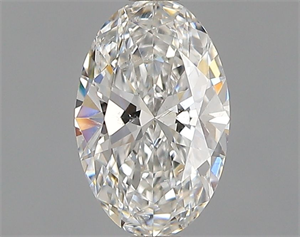 Picture of Natural Diamond 0.52 Carats, Oval with  Cut, F Color, SI2 Clarity and Certified by GIA