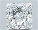 Natural Diamond 1.00 Carats, Princess with  Cut, D Color, VS1 Clarity and Certified by GIA
