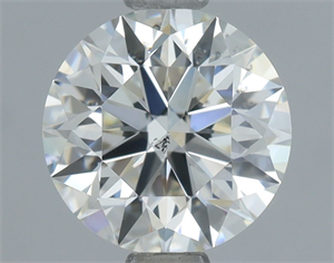 Picture of Natural Diamond 0.92 Carats, Round with Excellent Cut, J Color, SI1 Clarity and Certified by GIA