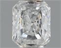 Natural Diamond 0.70 Carats, Radiant with  Cut, D Color, SI2 Clarity and Certified by HRD