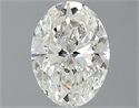 Natural Diamond 1.50 Carats, Oval with  Cut, I Color, VS1 Clarity and Certified by GIA