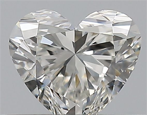 Picture of Natural Diamond 0.41 Carats, Heart with  Cut, H Color, VS2 Clarity and Certified by GIA