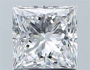 Foto Diamante Natural 1.07 quilates, Princesa , Color E, claridad VS2 y certificado GIA de