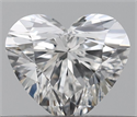 Natural Diamond 0.30 Carats, Heart with  Cut, F Color, VVS1 Clarity and Certified by GIA