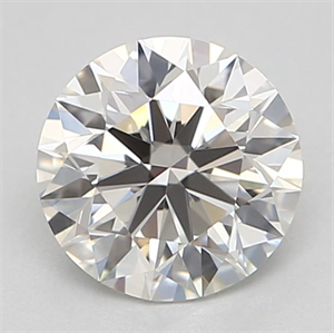 Picture of Natural Diamond 0.54 Carats, Round with Excellent Cut, I Color, VVS2 Clarity and Certified by GIA