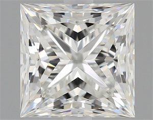 Picture of Natural Diamond 1.03 Carats, Princess with  Cut, H Color, VVS1 Clarity and Certified by GIA