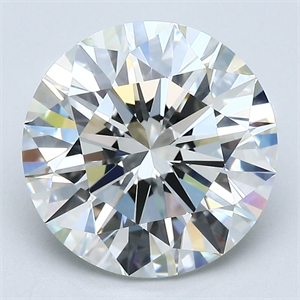 Picture of Natural Diamond 3.82 Carats, Round with Excellent Cut, J Color, VVS1 Clarity and Certified by GIA