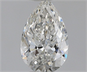 Natural Diamond 0.43 Carats, Pear with  Cut, F Color, IF Clarity and Certified by GIA