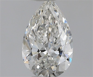Picture of Natural Diamond 0.43 Carats, Pear with  Cut, F Color, IF Clarity and Certified by GIA