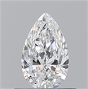 Natural Diamond 0.50 Carats, Pear with  Cut, E Color, VS1 Clarity and Certified by GIA