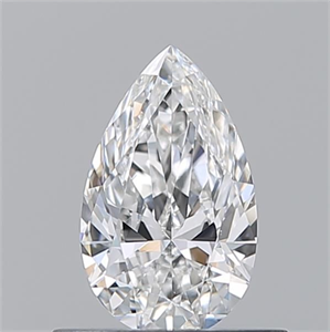 Picture of Natural Diamond 0.50 Carats, Pear with  Cut, E Color, VS1 Clarity and Certified by GIA